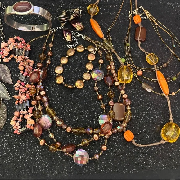 Autumn Color Jewelry Lot - Picture 2 of 3
